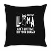 nurse lama Throw Pillow
