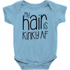 my hair is kinky af Baby Bodysuit