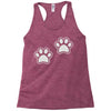 dog paws set of 2 Racerback Tank
