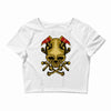 skull axe Crop Top
