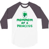 mother's day mommom of a princess 3/4 Sleeve Shirt