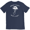 drop fast die last back V-Neck Tee