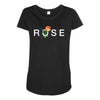 Rose Maternity Scoop Neck T-shirt