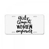 girls compete, women empower License Plate