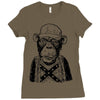 monkey redneck Ladies Fitted T-Shirt