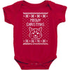 meowy christmas Baby Bodysuit