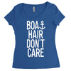 boat hair don't care Women's Triblend Scoop T-shirt