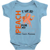 wear peach for  my [you can write any name] Baby Bodysuit
