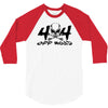 4x4 big skull head  off road 3/4 Sleeve Shirt