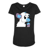 arctic fox adopt Maternity Scoop Neck T-shirt