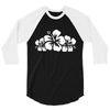 hawaiian flower 3/4 Sleeve Shirt