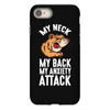my neck my back my anxiety attack opossum guys tee iPhone 8