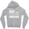 this girl loves christmas Zipper Hoodie