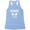 caution! jazz handsfunny jazz dance comic boogie camp trumpet Racerback Tank