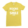 boobs real smile fake Ladies Fitted T-Shirt