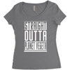 straight outta planet vegeta Women's Triblend Scoop T-shirt
