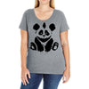 panda Ladies Curvy T-Shirt