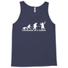 evolution of a selfie , funny mens cotton Tank Top