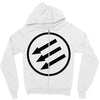 antifa arrows Zipper Hoodie