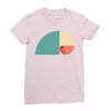 fibonacci golden ratio colorful Ladies Fitted T-Shirt