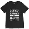 Born In September V-Neck Tee