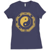 yin yang jingjang shirt china chinesisches denken Ladies Fitted T-Shirt