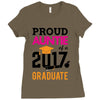Class of 2017 Proud Auntie Graduation Ladies Fitted T-Shirt