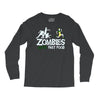 zombies hate fast food Long Sleeve Shirts