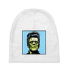 frankenstein pop art Baby Beanies