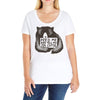 feed me and tell me i'm cutie Ladies Curvy T-Shirt