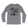 coffee cat Long Sleeve Shirts