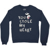 you stole my heart 4 Crewneck Sweatshirt