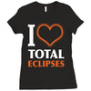 I Heart Total Eclipses Ladies Fitted T-Shirt