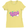 softball diva neon Ladies Fitted T-Shirt