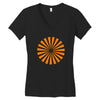 orange vec Women's V-Neck T-Shirt