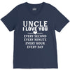 I Love You Uncle V-Neck Tee