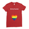Worth The Wait Rainbow Ladies Fitted T-Shirt