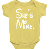 she's mine Baby Onesie