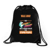 walk away i have anger issues Drawstring Bags