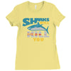 sharks will kill you Ladies Fitted T-Shirt