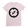 clock black Ladies Fitted T-Shirt