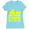the sass is strong with this one Ladies Fitted T-Shirt