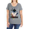 who loves chihuahua Ladies Curvy T-Shirt