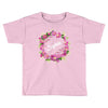 Floral Baby Name Toddler T-shirt