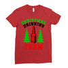 christmas drinking team Ladies Fitted T-Shirt