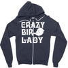 crazy bird lady Zipper Hoodie