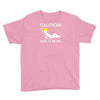 caution men at work Youth Tee