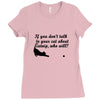 kitten kitty talk to your cat about catnip gifts for dad Ladies Fitted T-Shirt
