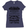 I Am A December Women Ladies Fitted T-Shirt