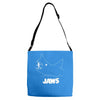 jaws chalk board movie licensed cotton blend adult Adjustable Strap Totes